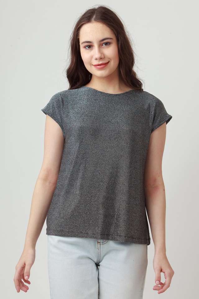 zink london Solid Polyester Round Neck Women Top-picture-30