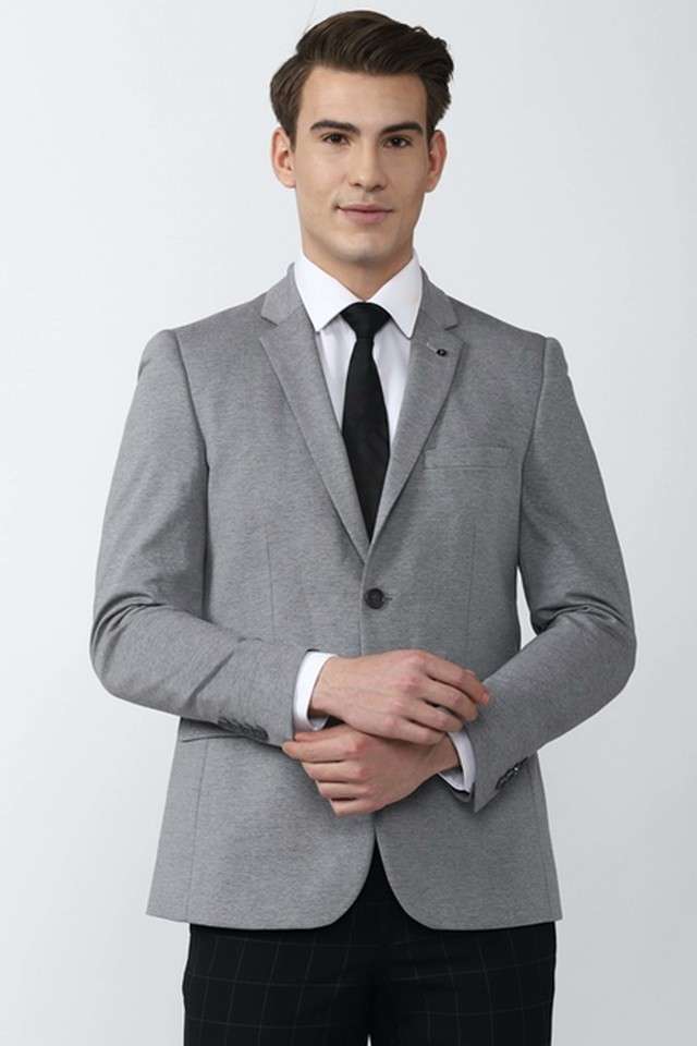 Solid-Cotton-Blend-Super-Slim-Fit-Men-s-Work-Wear-Jacket