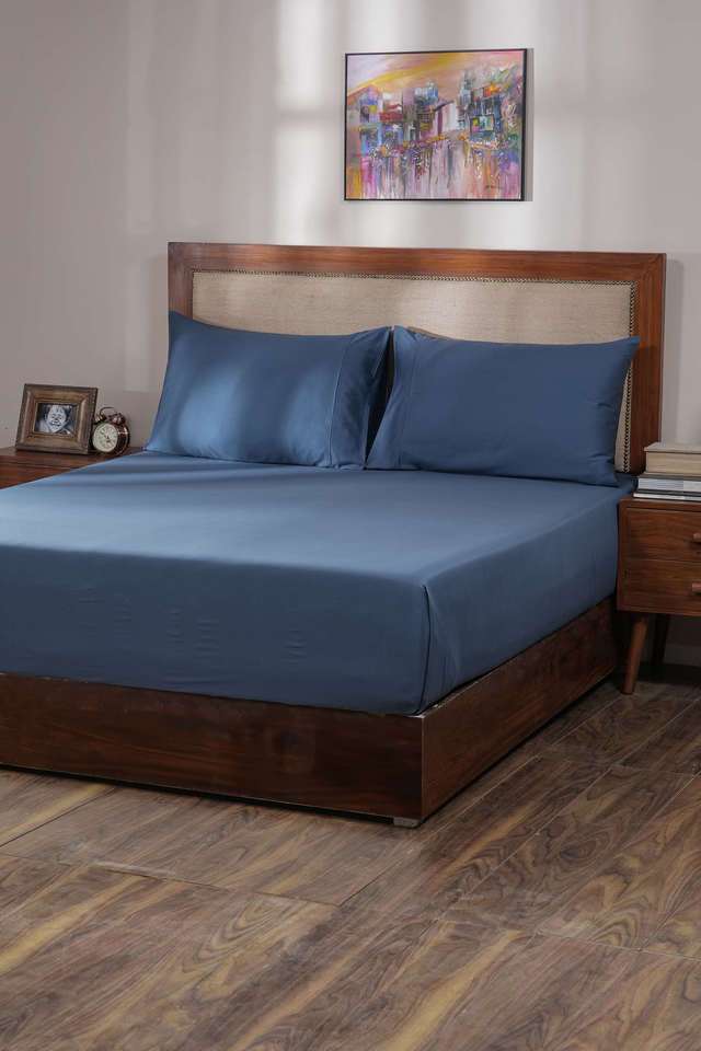 Vintage-Melina-Moon-Light-Blue-King-Bed-Sheet-With-Pillow-Case