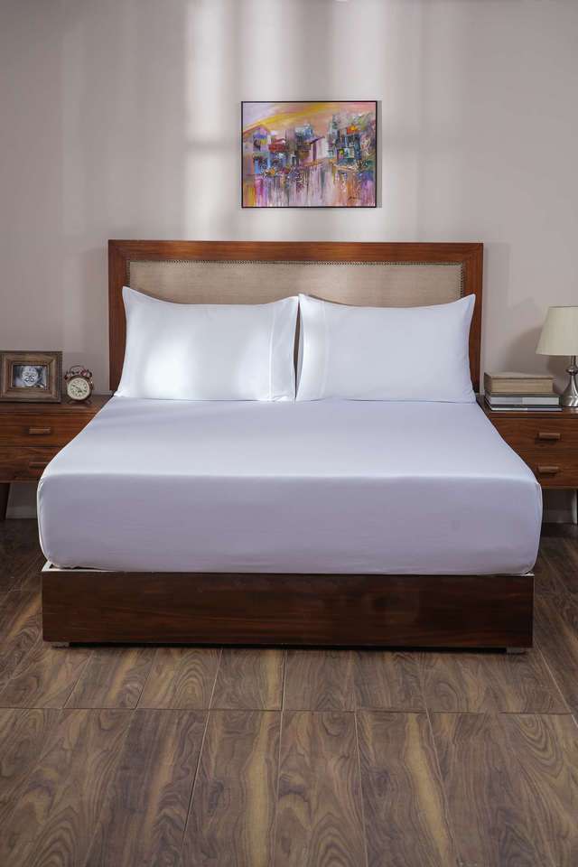 Vintage-Melina-White-King-Bed-Sheet-With-Pillow-Case