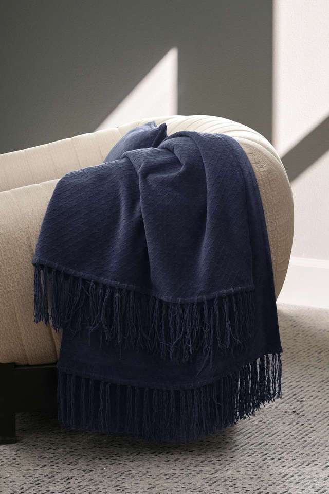 Colorart-Blaize-Dark-Blue-Throw