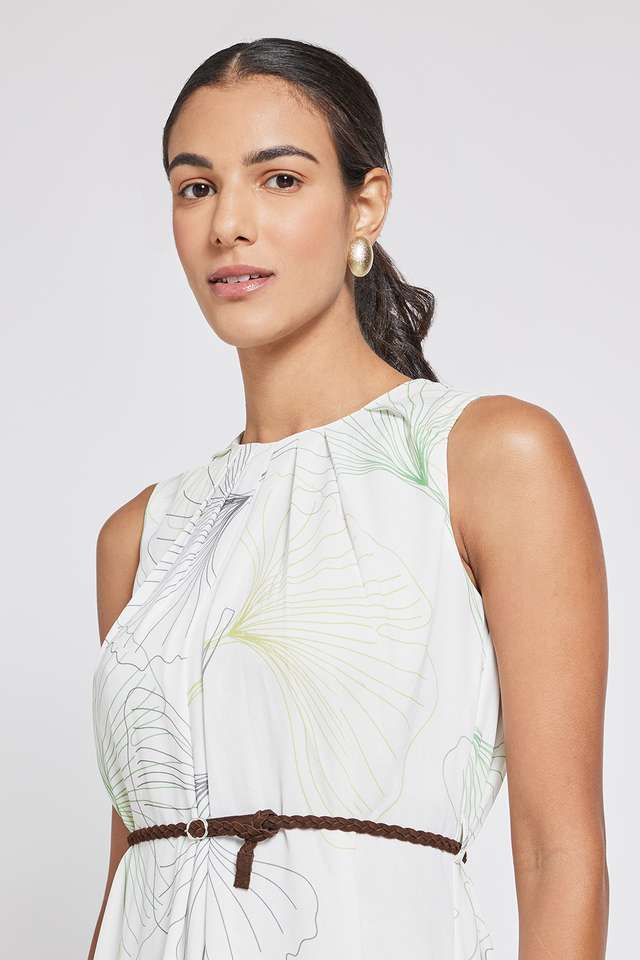 chinese dress ladies Buy FRATINI WOMAN by Shoppers Stop Solid V Neck Womens Midi Dress (Mint,  Extra Large) at Amazon.in