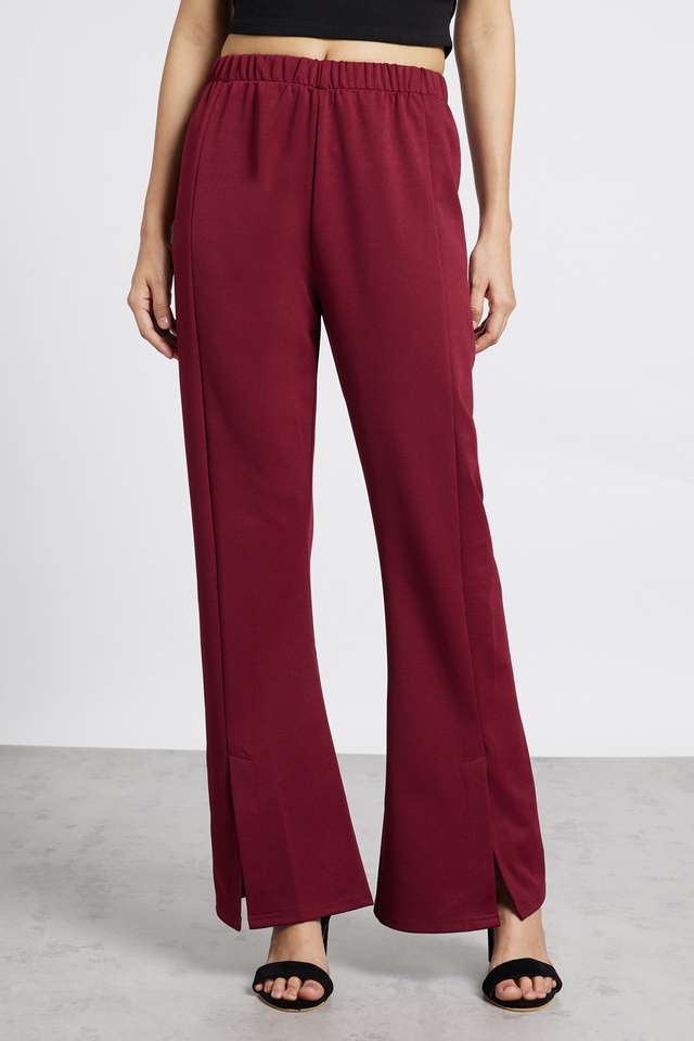 Solid-Regular-Fit-Polyester-Women-s-Casual-Wear-Pant