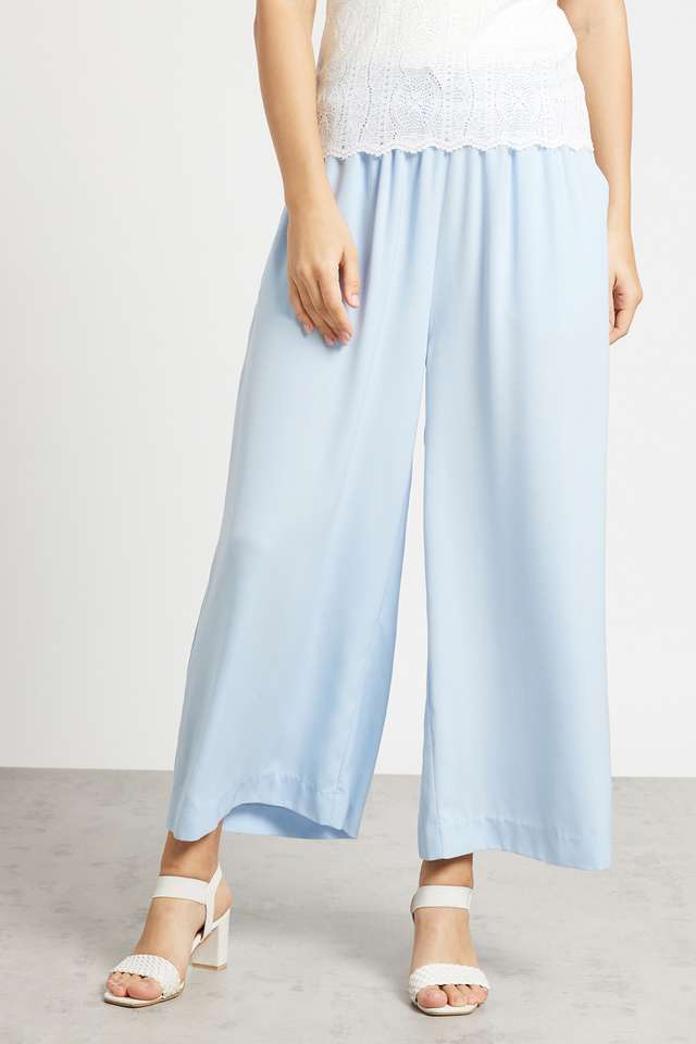 Solid-Polyester-Regular-Fit-Women-s-Culottes