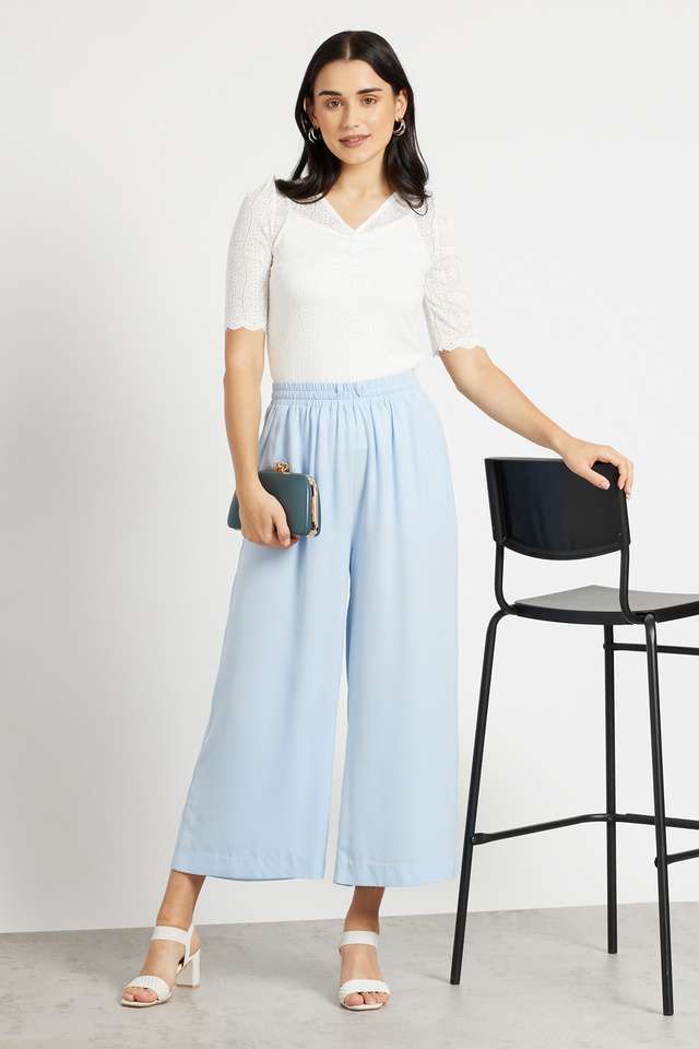 Solid-Polyester-Regular-Fit-Women-s-Culottes