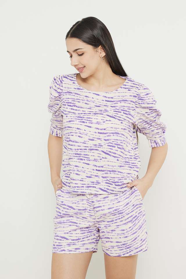 Printed-Viscose-Linen-Regular-Fit-Women-s-Shorts