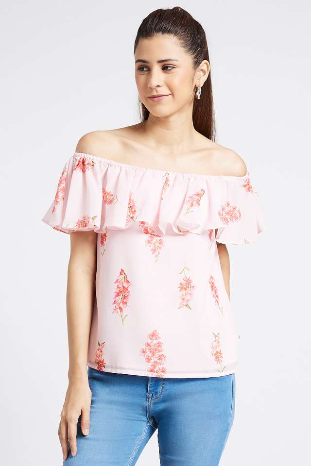 Printed-Georgette-Round-Neck-Women-s-Top