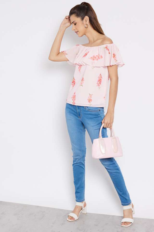 Printed-Georgette-Round-Neck-Women-s-Top