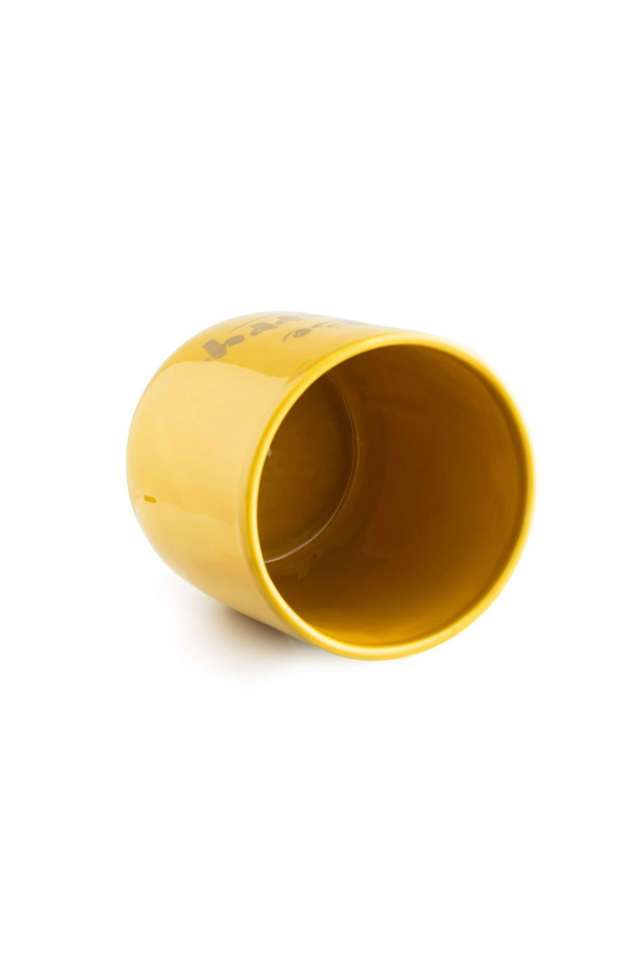 Be-Happy-Ceramic-Yellow-Jar(400ml)
