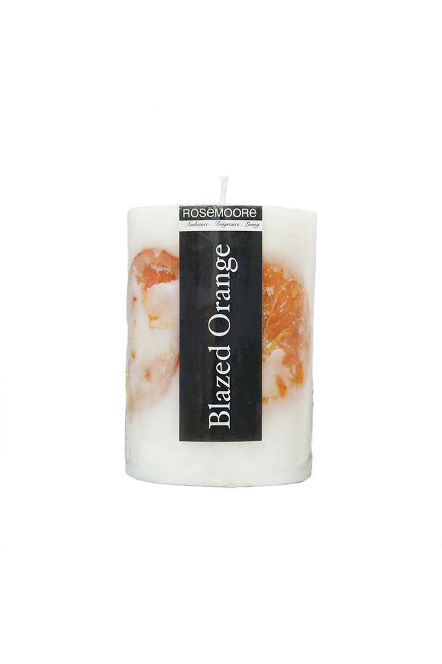 Blazed-Orange-Scented-Pillar-Candle