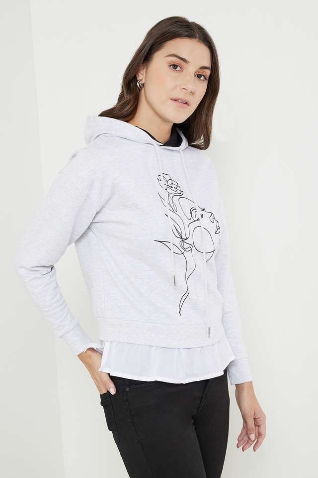 Printed-Hooded-Blended-Fabric-Women-Sweatshirt