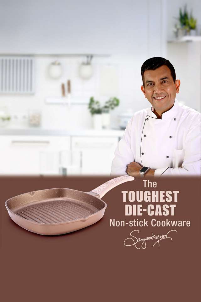 Duralife-Grill-Pan-24cm-Copper