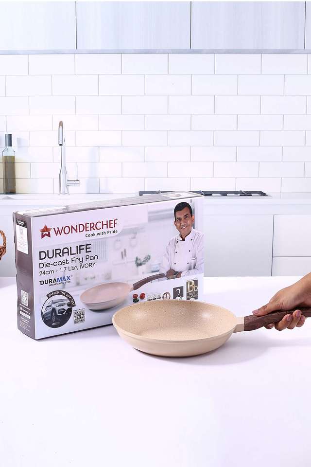 Duralife-Fry-Pan-24cm-Ivory