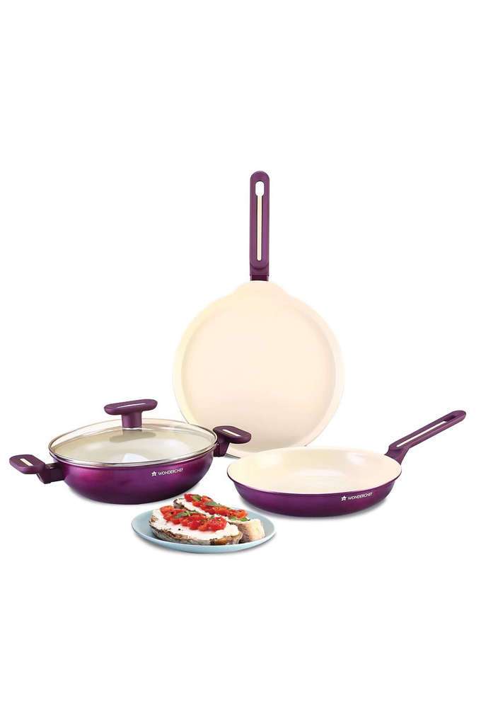 Bellagio-Ceramica-Purple-4Pcs-Set