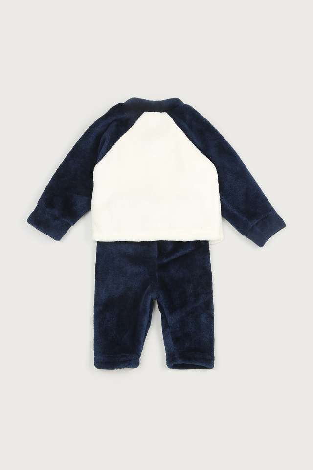 Solid-Cotton-Crew-Neck-Infant-Boys-Co-Ord-Set