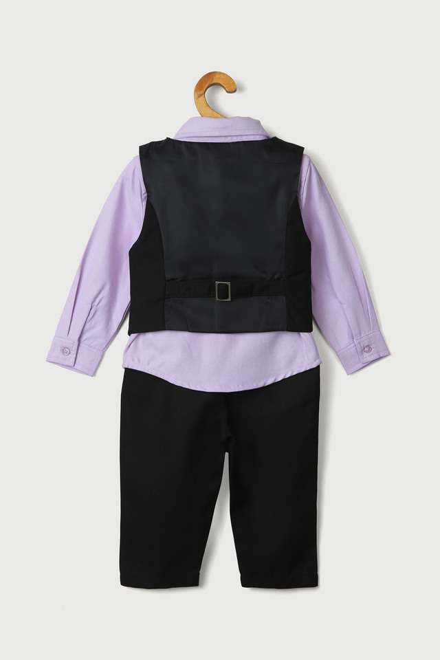 Solid-Cotton-Regular-Fit-Infant-Boys-Clothing-Set