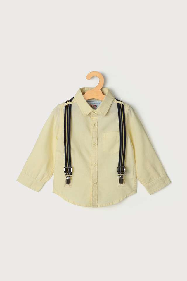 Solid-Cotton-Classic-Collar-Infant-Boys-Shirt