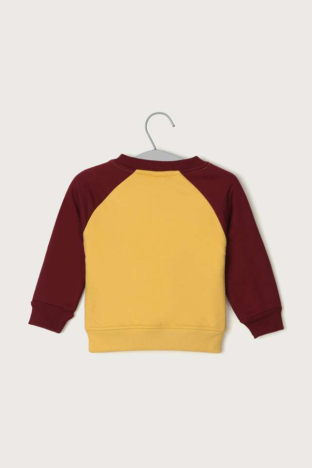 Color-Block-Cotton-Round-Neck-Infant-Boys-Sweatshirt