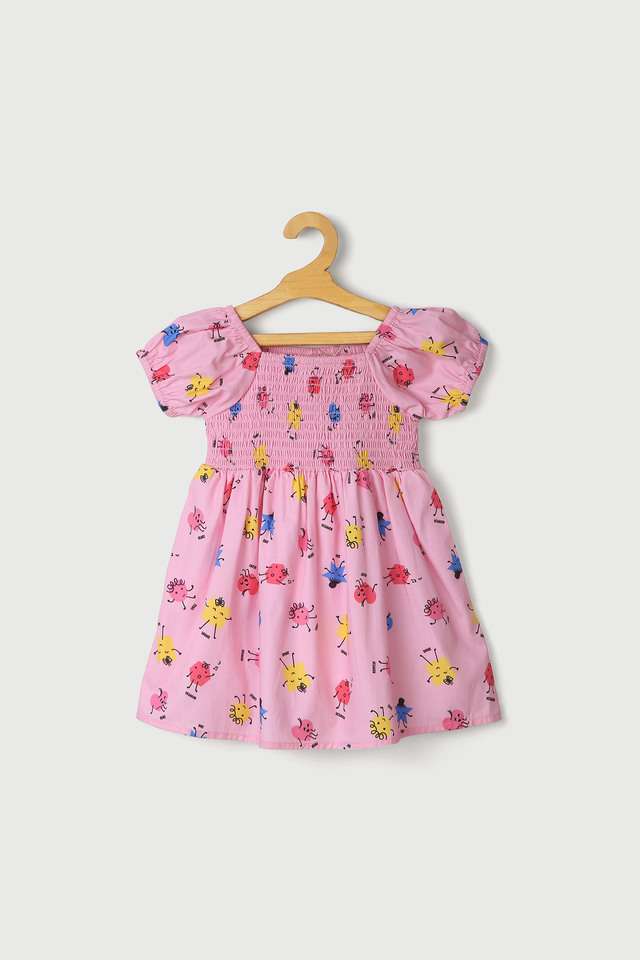 Printed-Cotton-Regular-Fit-Infant-Girls-Dress