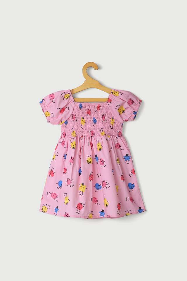 Printed-Cotton-Regular-Fit-Infant-Girls-Dress