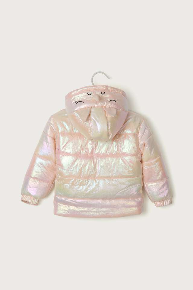 Solid-Cotton-Hooded-Infant-Girls-Jacket