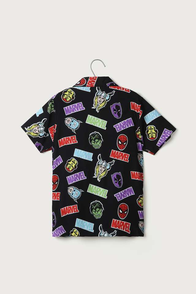 Printed-Cotton-Collared-Boys-Shirt