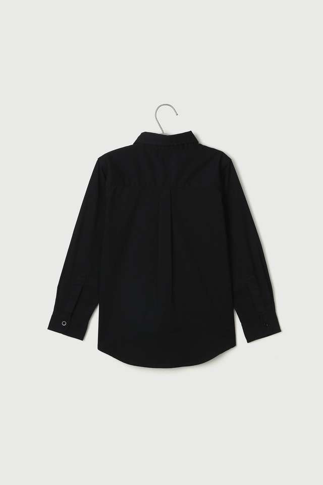 Solid-Cotton-Collared-Boys-Shirt