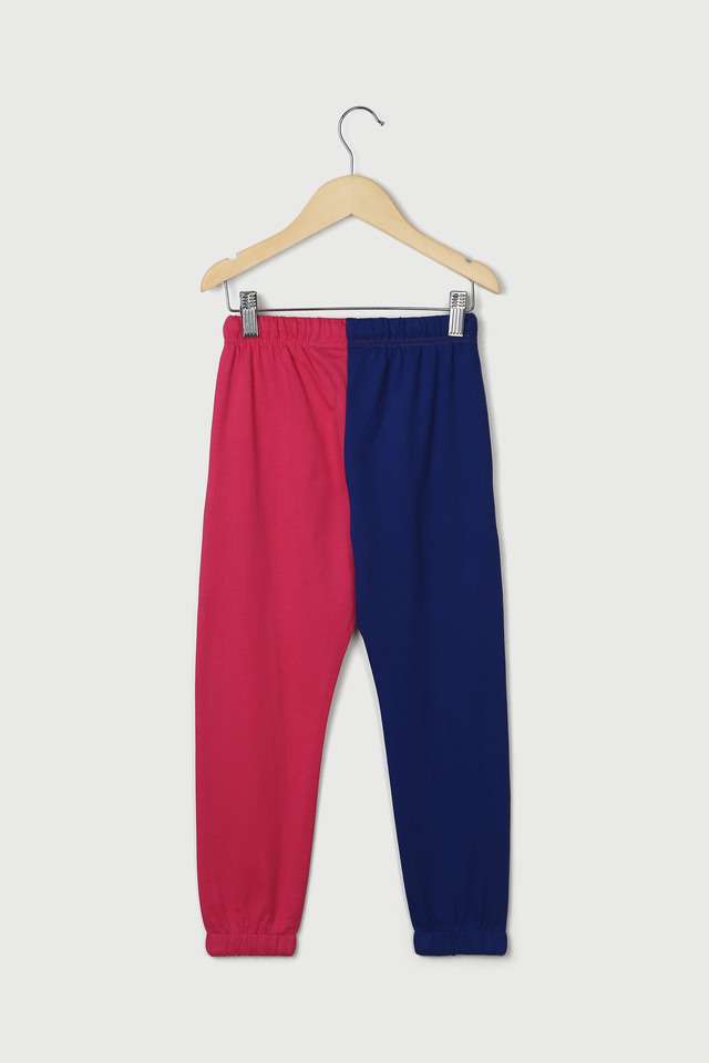 Color-Block-Cotton-Regular-Fit-Girls-Track-Pants