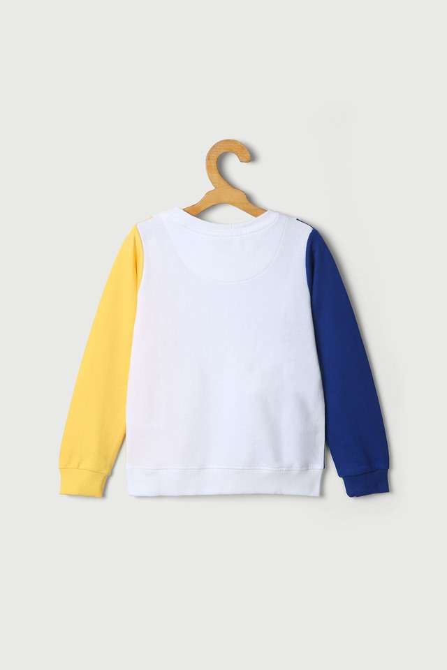 Color-Block-Cotton-Round-Neck-Girls-Sweatshirt