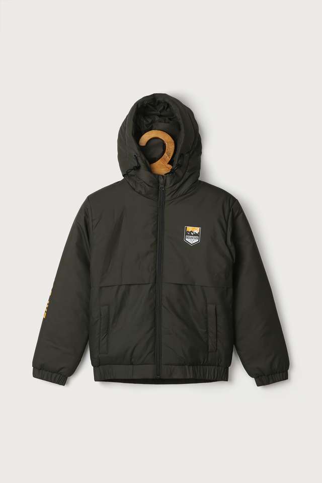 Solid-Polyester-Hood-Boys-Jacket