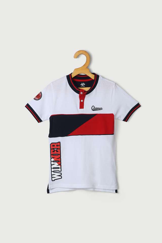 Color-Block-Cotton-Round-Neck-Boys-T-Shirt