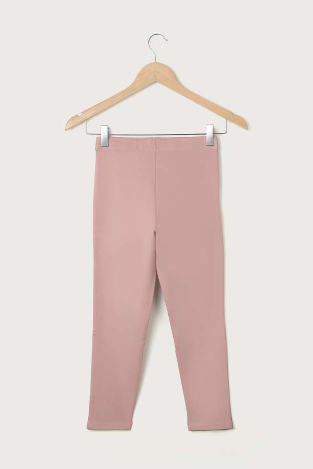Solid-Cotton-Stretch-Regular-Fit-Girls-Track-Pants