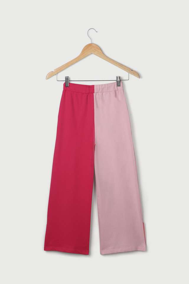 Color-Block-Cotton-Regular-Fit-Girls-Track-Pants
