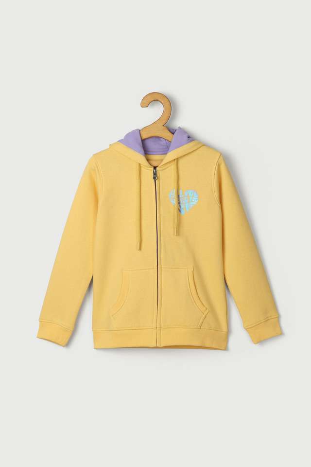 Solid-Cotton-Blend-Hood-Girls-Sweatshirt