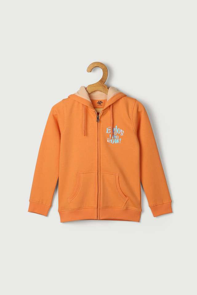 Solid-Cotton-Blend-Hood-Girls-Sweatshirt