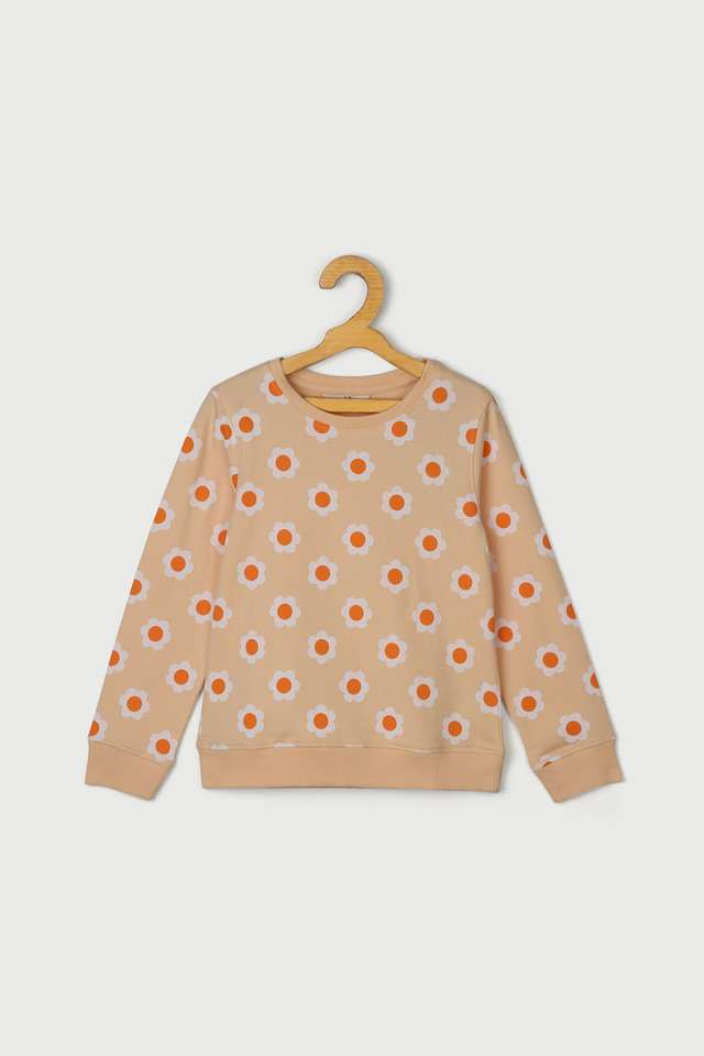 Printed-Cotton-Round-Neck-Girls-Sweatshirt