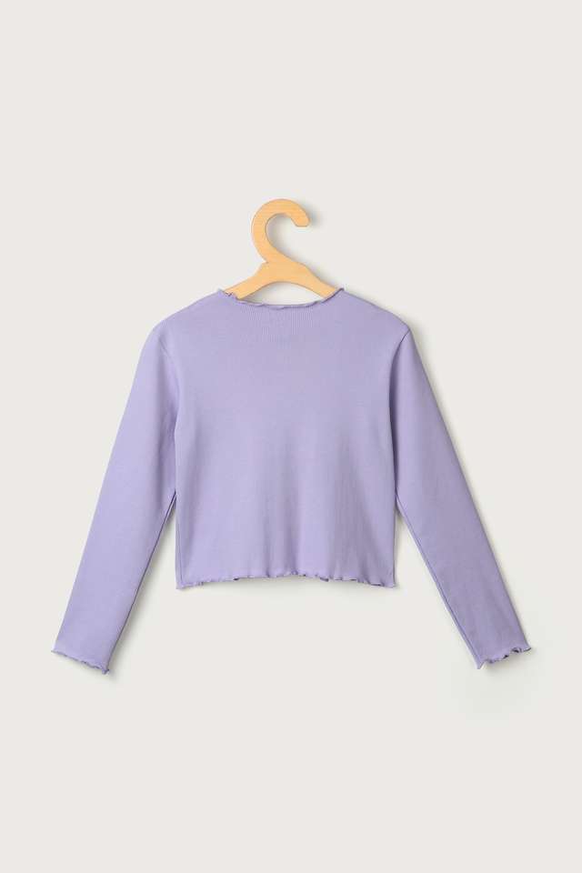 Solid-Cotton-Round-Neck-Girls-Top