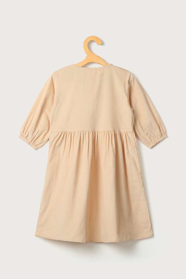 Embroidered-Cotton-Round-Neck-Girls-Dress