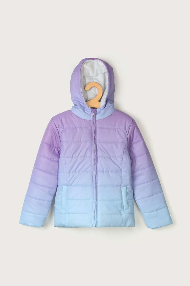 Ombre-Polyester-Hood-Girls-Jacket