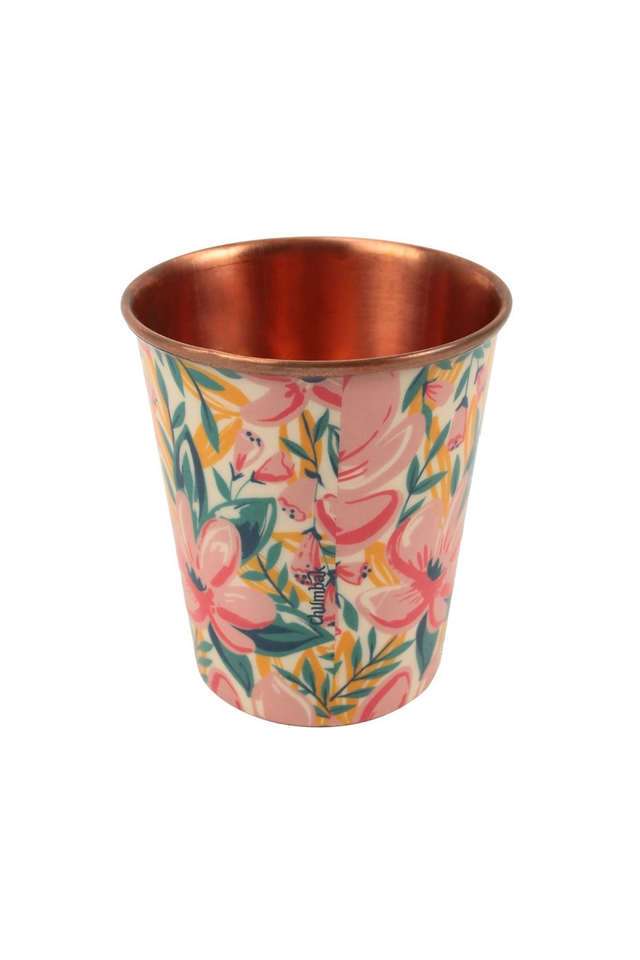 Tropical-Lilies-Copper-Tumbler---Small
