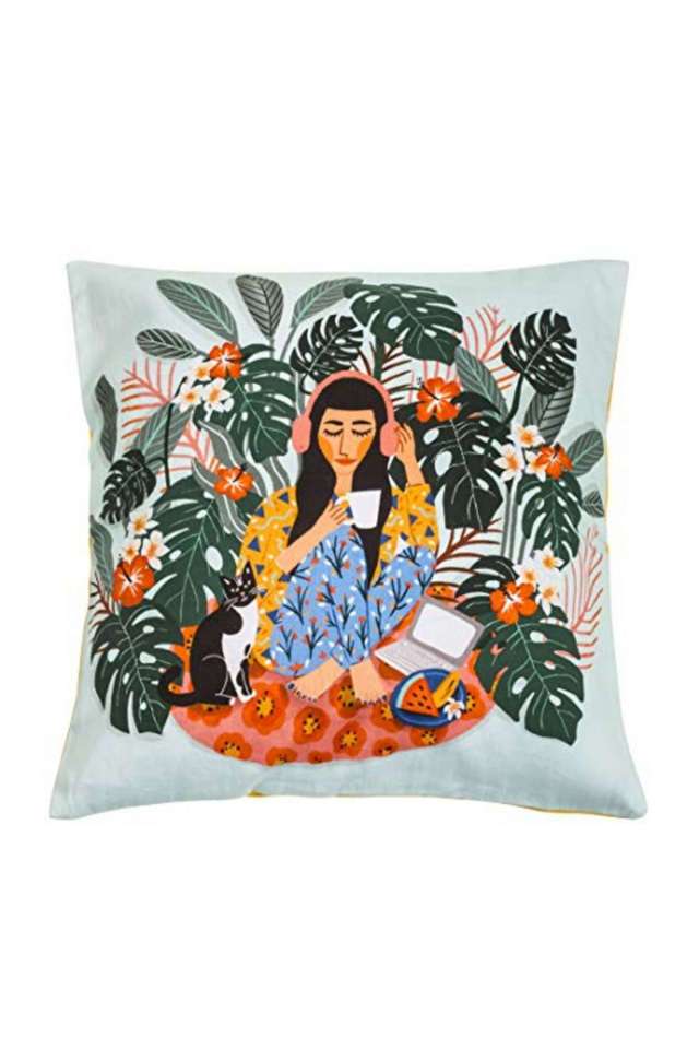 Live-Slow-Printed-Cushion-Cover