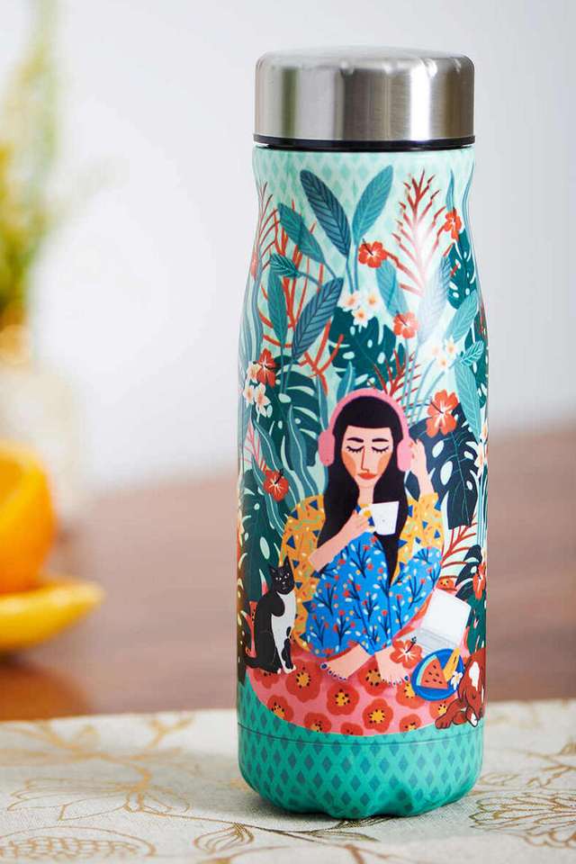 Live-Slow-Steel-Sipper-Bottle