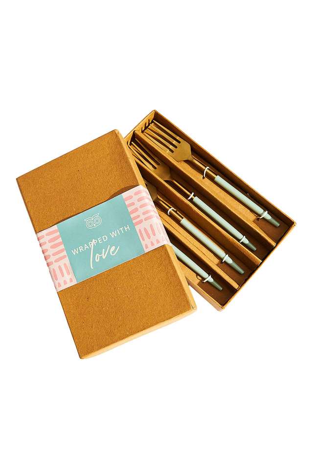 Essentials-Meal-Forks-Blue---Set-of-4