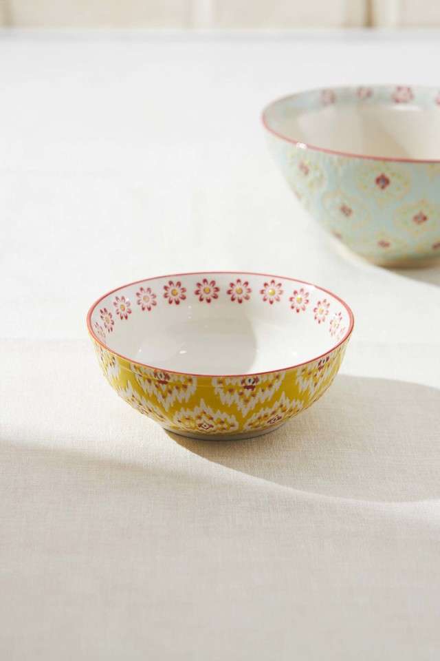 Ikat-Fusion-Dessert-Bowl---Yellow