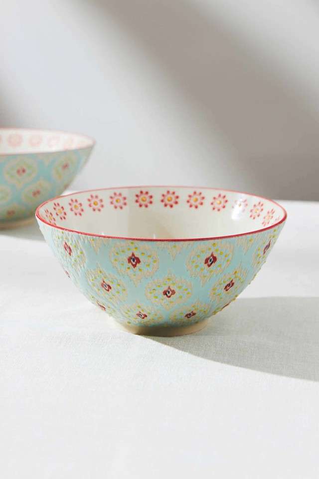 Ikat-Fusion-Medium-Serving-Bowl---Blue