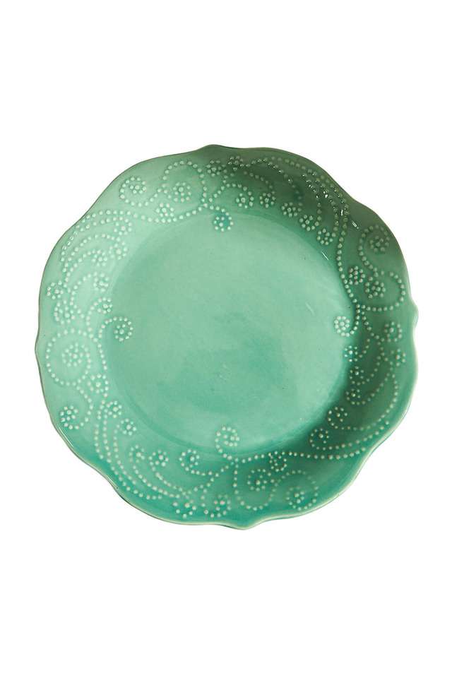 Essentials-Lace-Dinner-Plate---Green