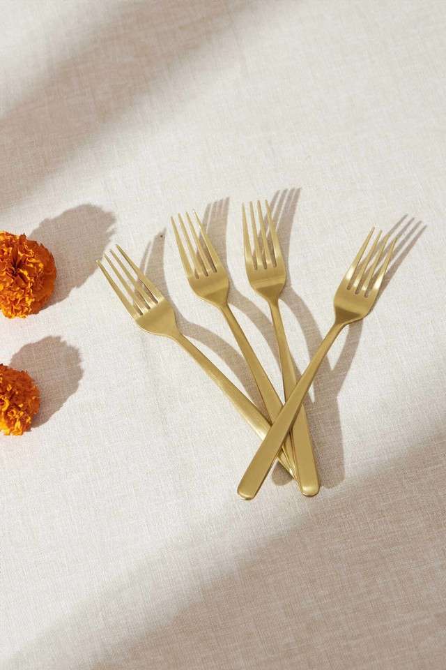 Classic-Gold-Meal-Forks---Set-of-4
