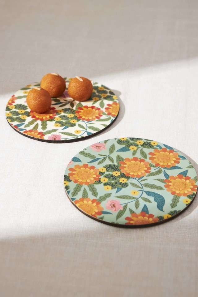 Marigold-Trivets---Set-of-2 -Wood
