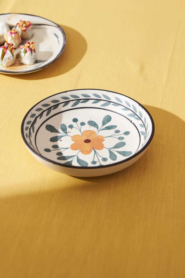 Marigold-Pasta-Dish---Handpainted-Stoneware
