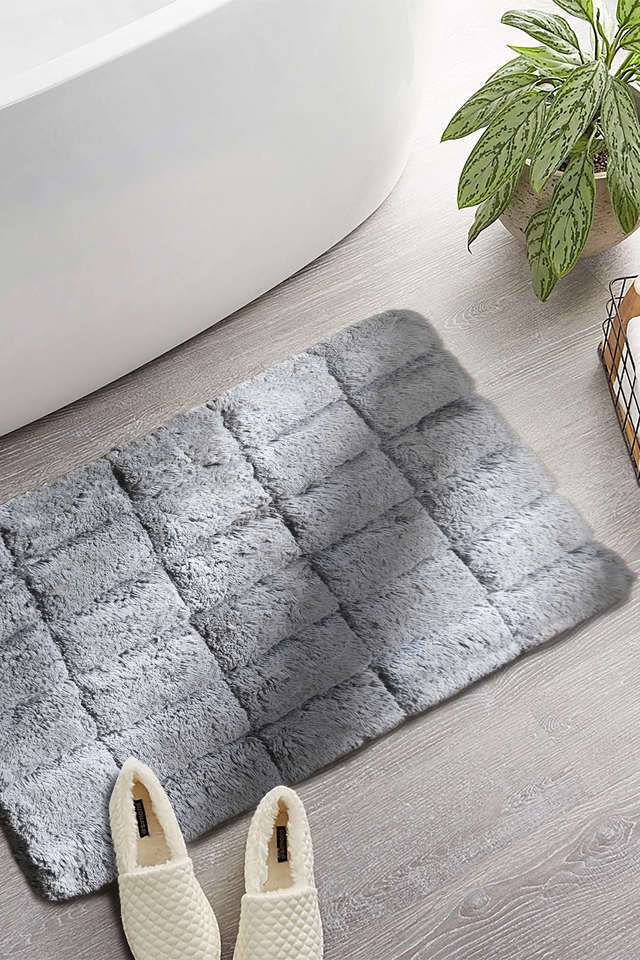 Colorart-Slab-Comose-Frost-Grey-Small-Bath-Mat